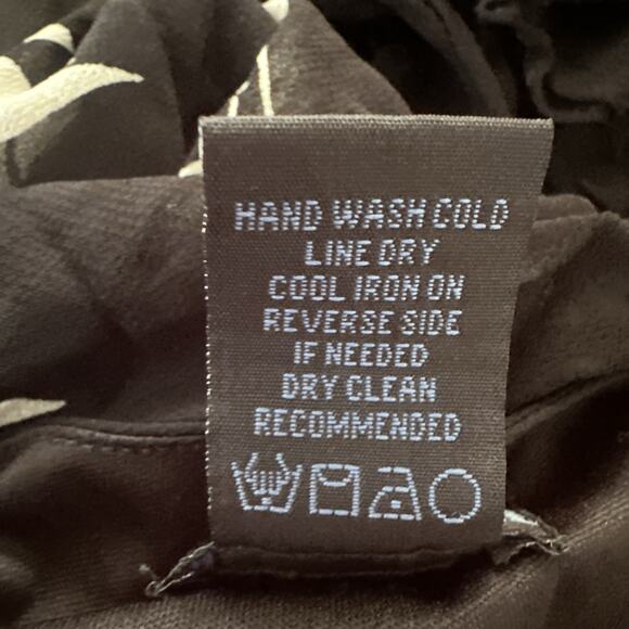 EVA BLUE Dress Womens 10 Black Floral Strappy Midi Asymmetric Fairy Grunge Y2K - Picture 7 of 11